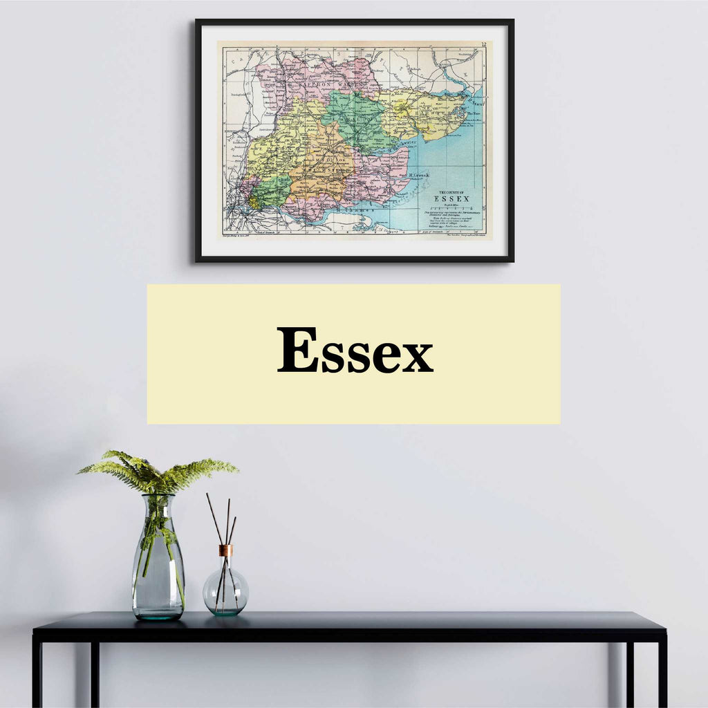 Essex Map Prints - A collection of map prints of essex