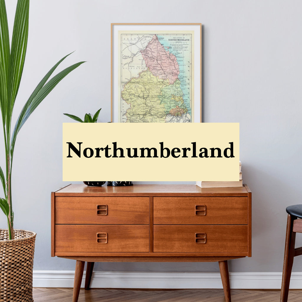 Northumberland Map Prints