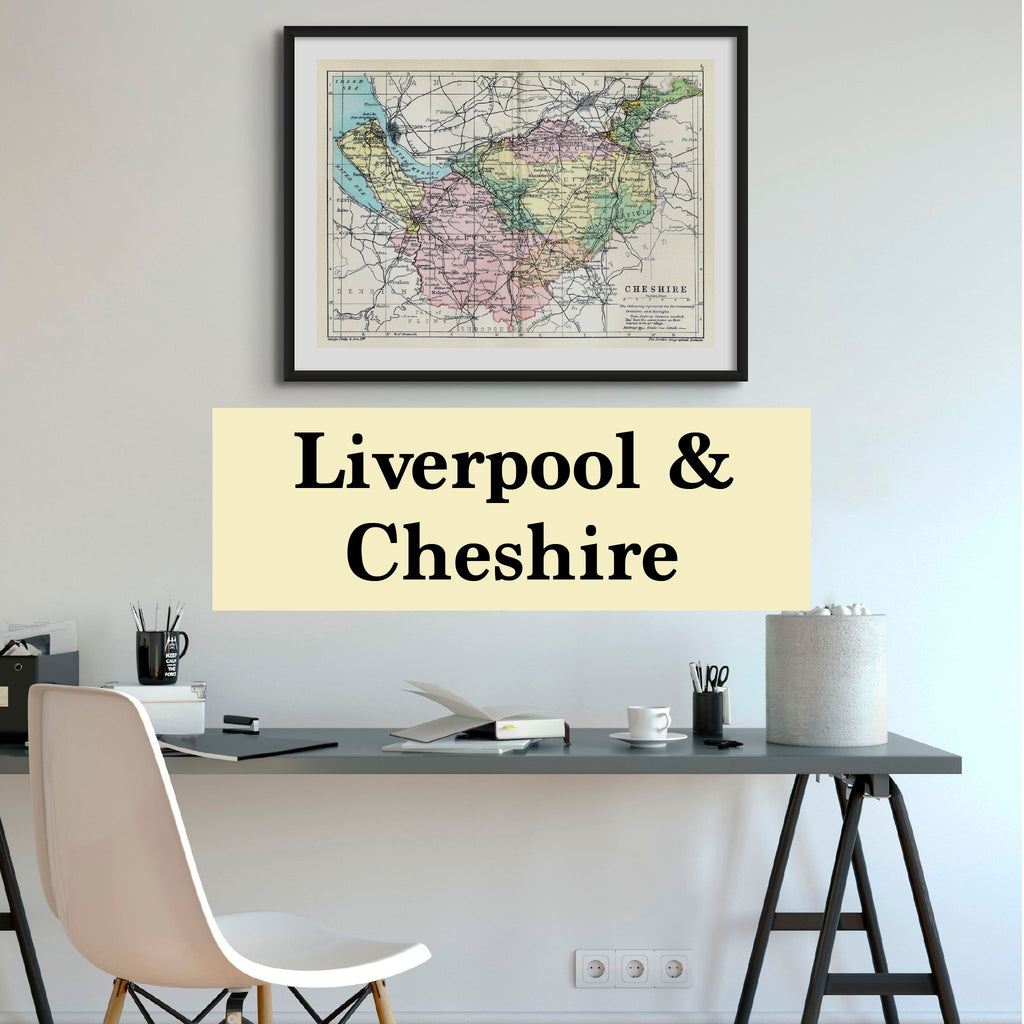 Liverpool Personalised Map Prints and Custom Map Print