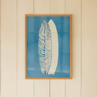 Surfboard Art Print | Beach Art | Two Surfboards Art  - Unframed
