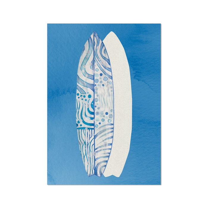 Surfboard Art Print | Beach Art | Two Surfboards Art  - Unframed