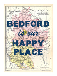 Personalised Vintage Map Print | Custom Location Gift | Favourite Place Art