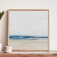 Coastal Study Painting | Square | Abstract Beach Painting - Unframed