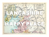 Personalised Vintage Map Print | Custom Location Gift | Favourite Place Art