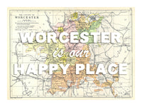 Personalised Vintage Map Print | Custom Location Gift | Favourite Place Art