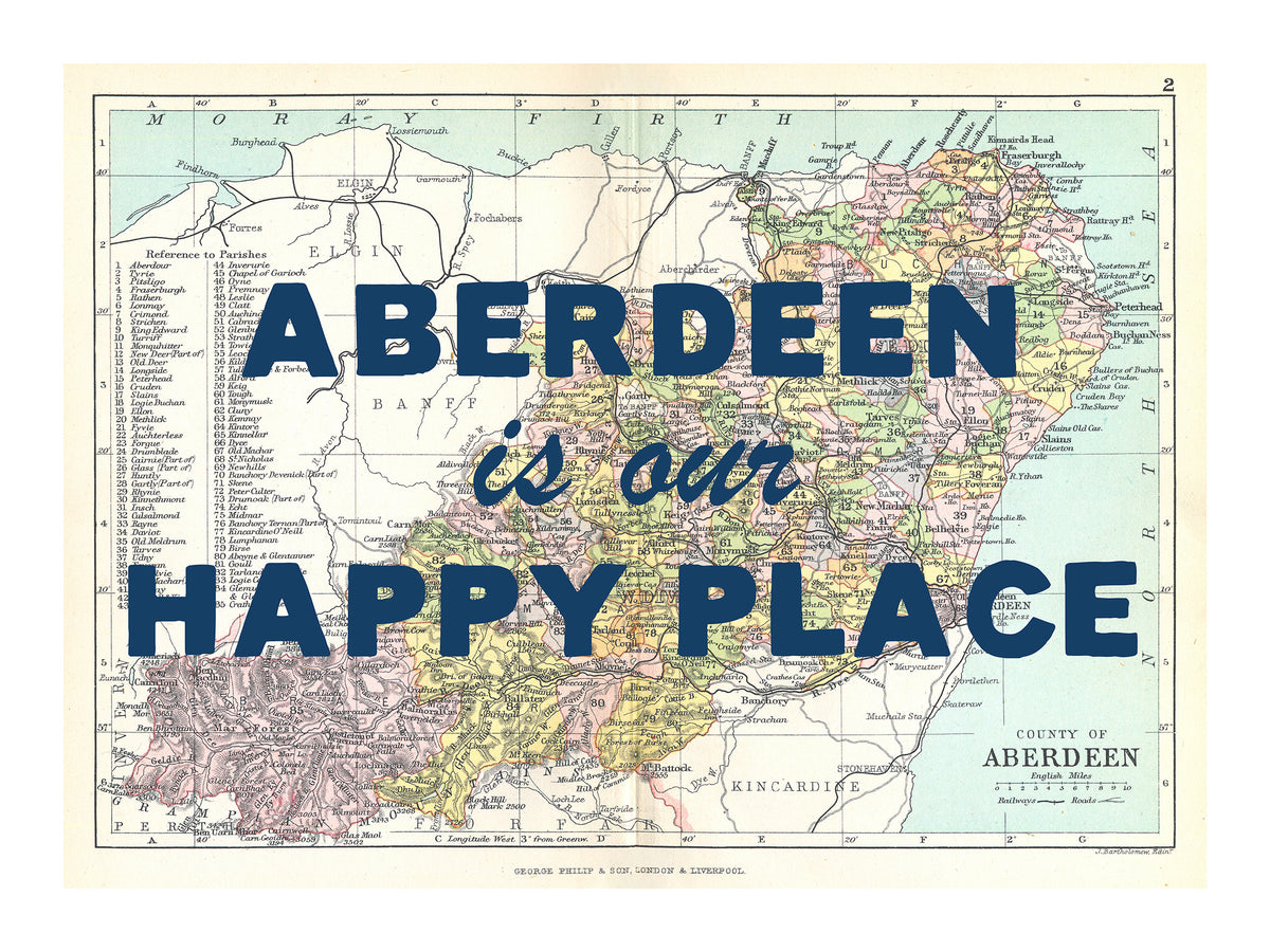 Personalised Quote on Map Print | Personalised Vintage Map Picture - Framed