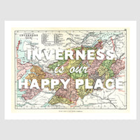 Personalised Vintage Map Print | Custom Location Gift | Favourite Place Art