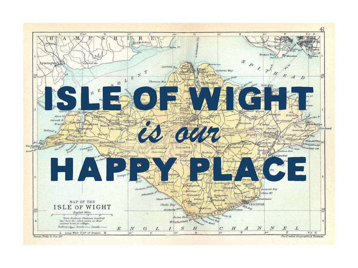 Personalised Quote on Map Print | Personalised Vintage Map Picture - Framed