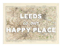 Personalised Vintage Map Print | Custom Location Gift | Favourite Place Art