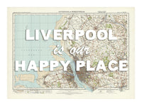 Personalised Vintage Map Print | Custom Location Gift | Favourite Place Art