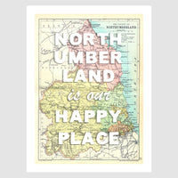 Personalised Vintage Map Print | Custom Location Gift | Favourite Place Art