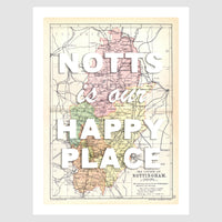 Personalised Vintage Map Print | Custom Location Gift | Favourite Place Art