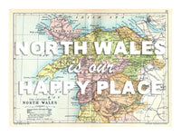 Personalised Vintage Map Print | Custom Location Gift | Favourite Place Art