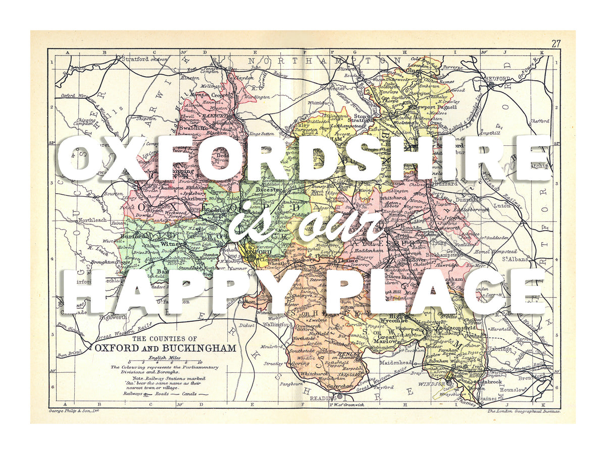 Personalised Vintage Map Print | Custom Location Gift | Favourite Place Art