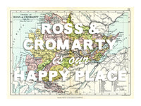 Personalised Vintage Map Print | Custom Location Gift | Favourite Place Art