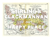 Personalised Vintage Map Print | Custom Location Gift | Favourite Place Art