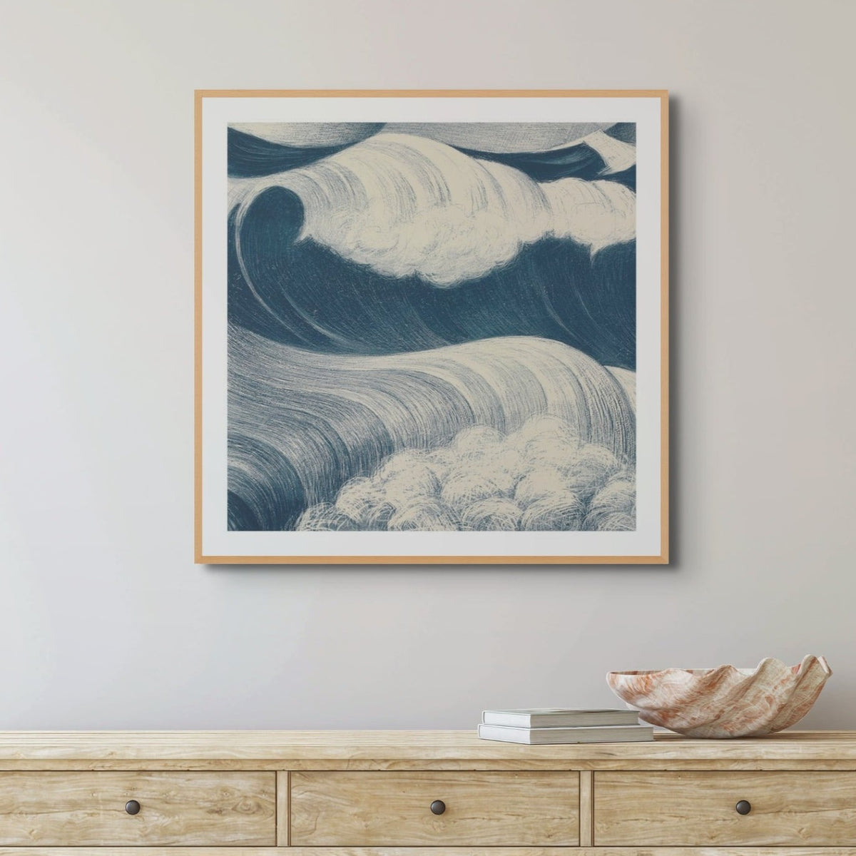 Wave Art Print | Seascape Wall Art Print - Unframed