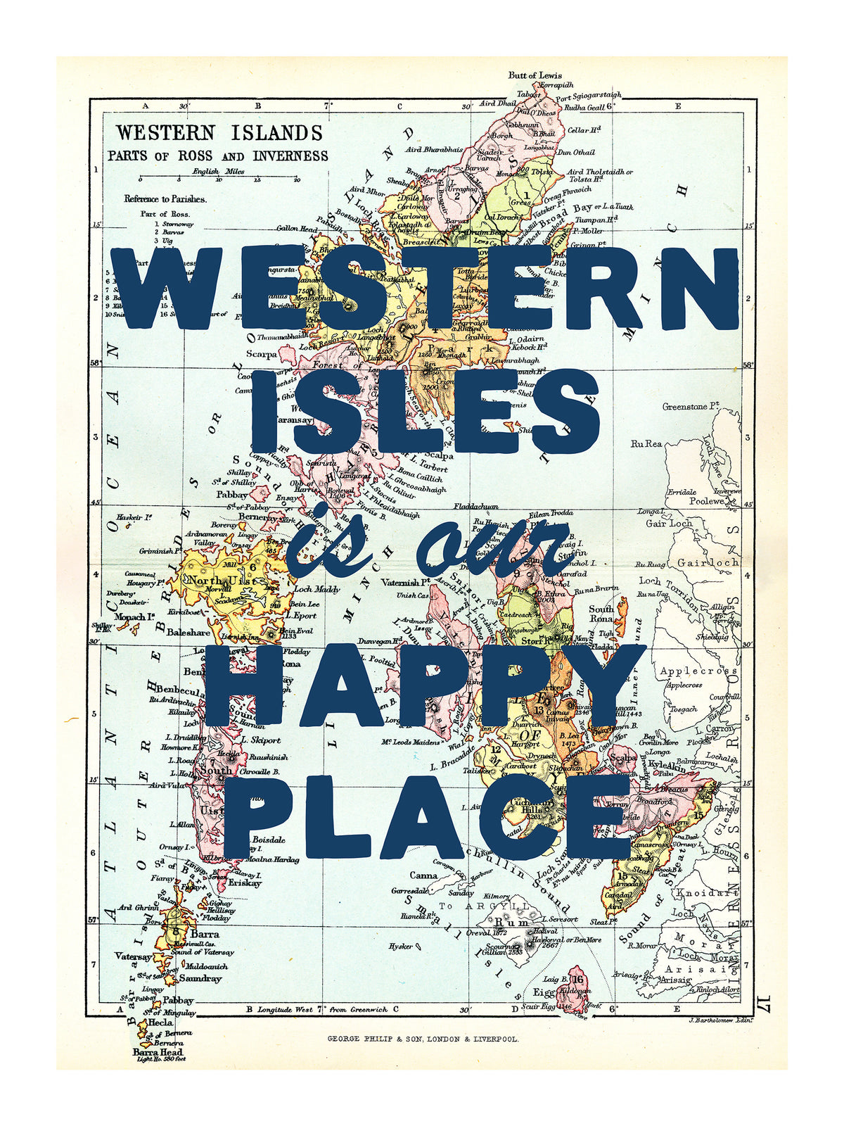 Personalised Vintage Map Print | Custom Location Gift | Favourite Place Art