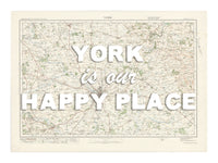 Personalised Vintage Map Print | Custom Location Gift | Favourite Place Art