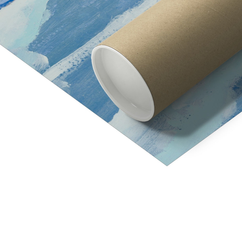 Sunrise Sea Painting| Seascape Painting - Unframed Wall Art