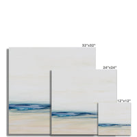 Coastal Art Print | Square Beach Painting | Abstract Beach Painting - Unframed Wall Art