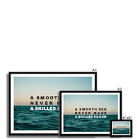 A Smooth Sea - Framed Photographic Art Print