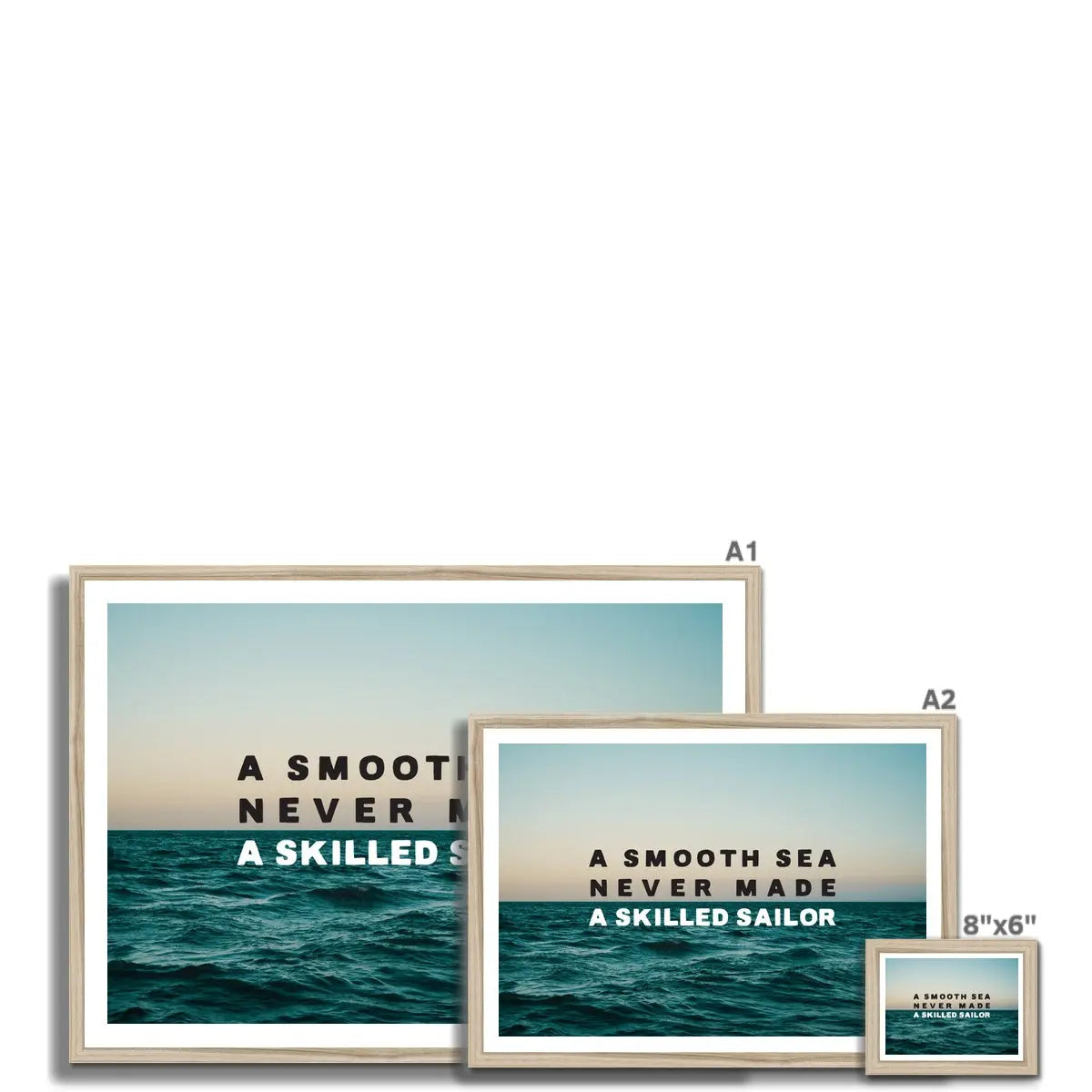 A Smooth Sea - Framed Photographic Art Print
