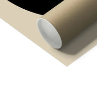 Abstract Shells No 1 - Black & Beige Abstract Wall Art - Unframed - Beach House Art