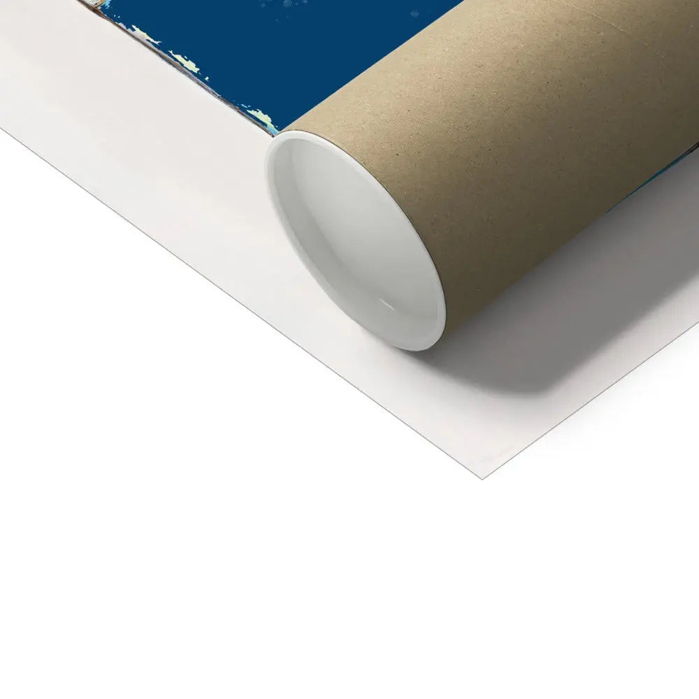 Adventures at Sea quote print on vintage style book cover | Navy - Unframed