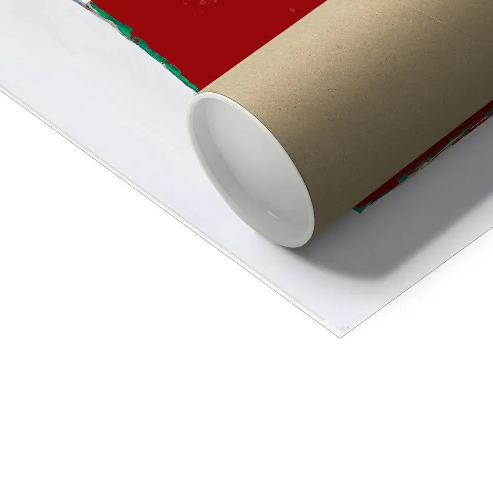 Ahoy There! (Red) Vintage Book Cover Art Print - Unframed Beach House Art