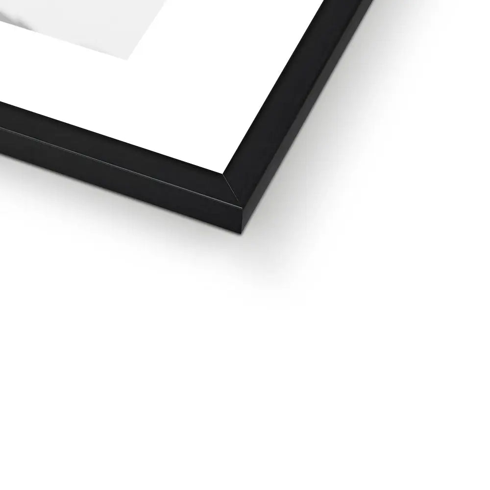 Bow Horizon (Black & White Photography) - Framed - Beach House Art