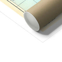 Custom Map Print of Cornwall | Personalised Art Print in Pink Font - Unframed Wall Art