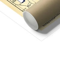 Escape to Whitstable (Kent Map) Vintage Map Art - Unframed - Beach House Art