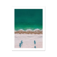 Happy Beach (Aerial Beach Photography) - Unframed - Beach House Art