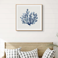 This lovely piece of artwork features a stunning indigo coral print perfect for adding a touch of beauty to any coral-themed room. The artwork is unframed, allowing for customisation to fit your decor needs.