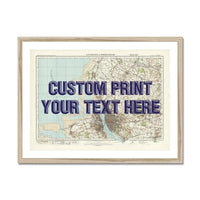 Custom Map Print of Liverpool | Personalised Map Print | Map Prints in Pink Wording - Framed Wall Art