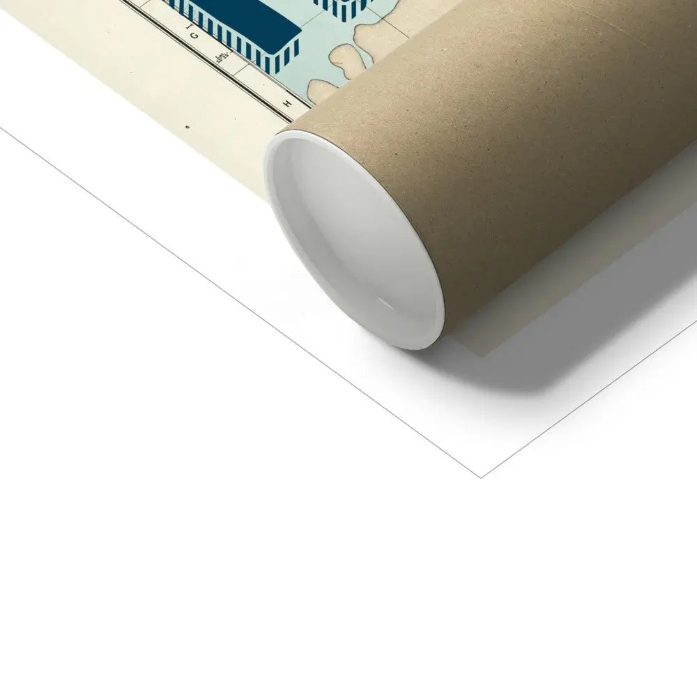 Liverpool is my Happy Place Art Print | Vintage Map Print of Liverpool - Unframed Wall Art