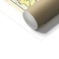 Coastal wall art featuring a personalised vintage city map print of London with pink font  - Unframed wall art