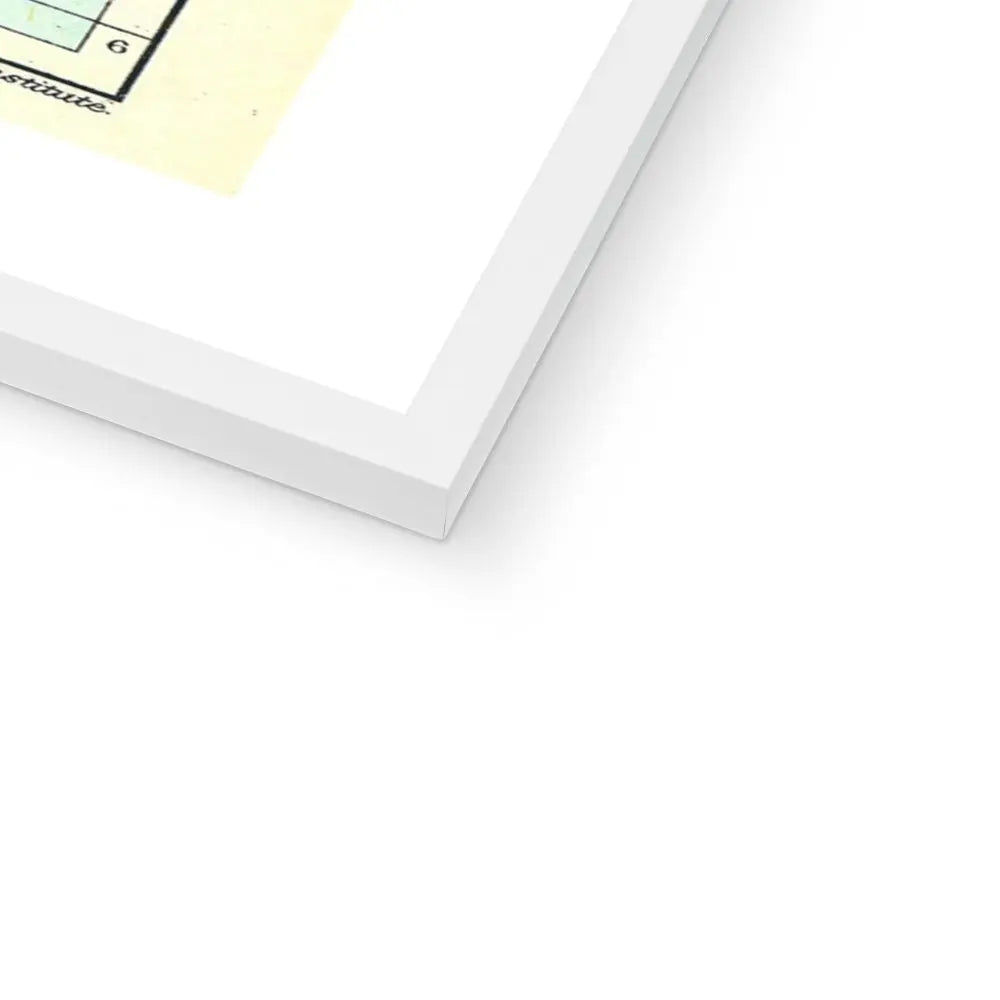 Coastal wall art featuring a personalised vintage map print of Norfolk with white font - Framed wall art