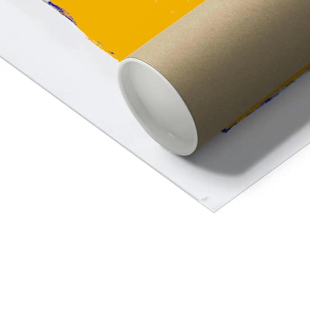 Ocean Air (Sunshine Yellow) Vintage Book Cover Art Print that is unframed.