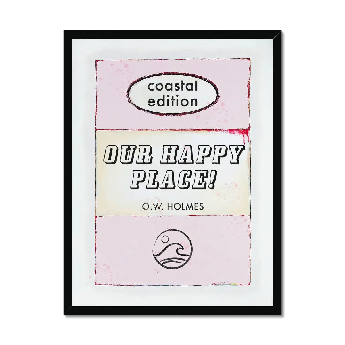 Our Happy Place Book Poster | Vintage Book Art Print - Framed Wall Art