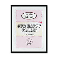Our Happy Place Book Poster | Vintage Book Art Print - Framed Wall Art