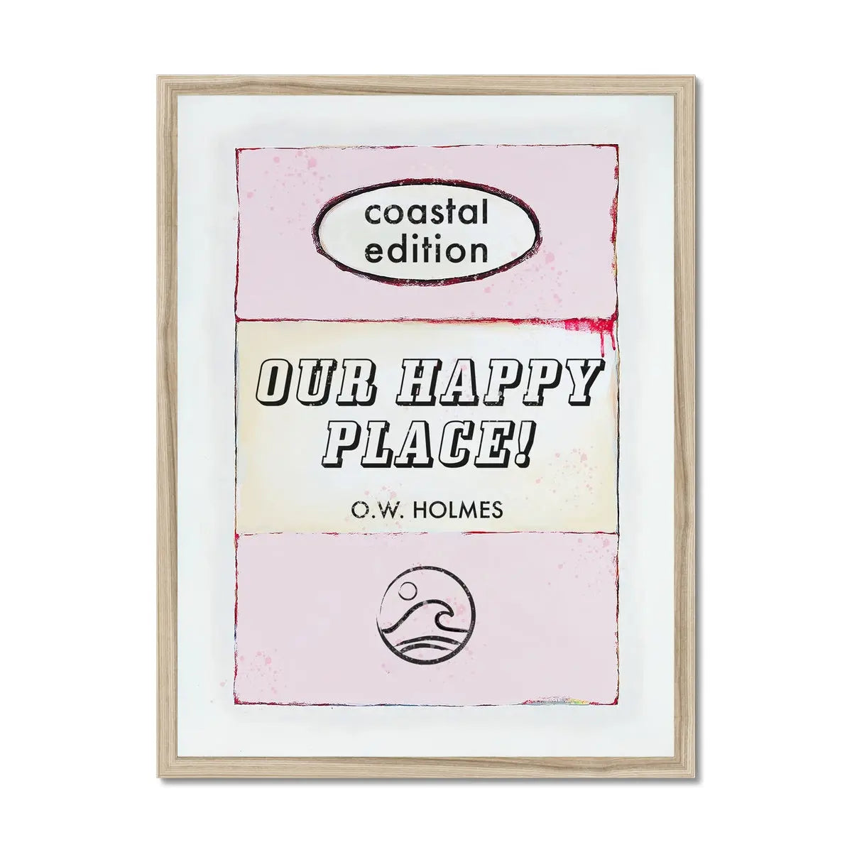 Our Happy Place Book Poster | Vintage Book Art Print - Framed Wall Art