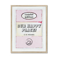 Our Happy Place Book Poster | Vintage Book Art Print - Framed Wall Art