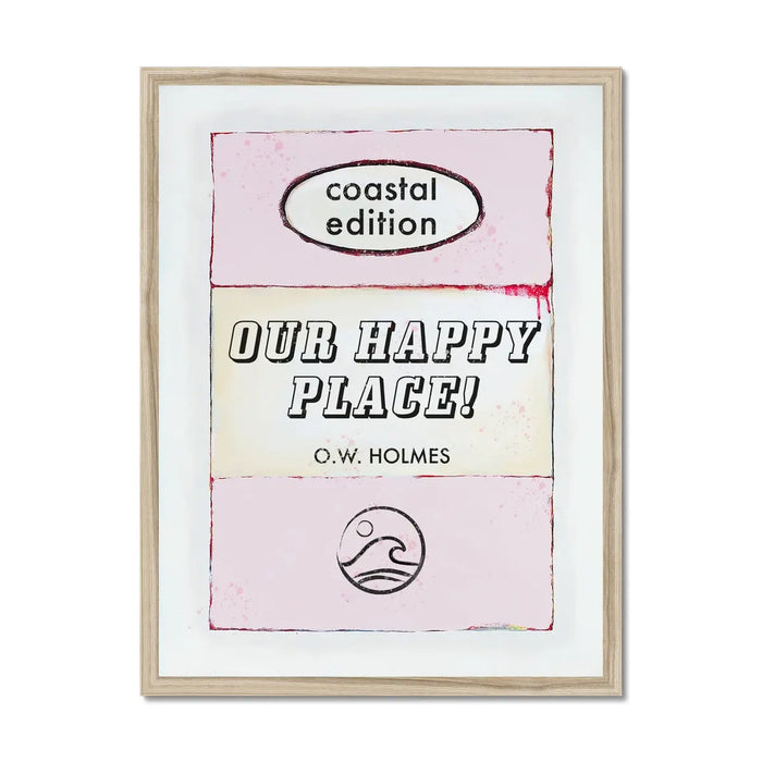 Our Happy Place Book Poster | Vintage Book Art Print - Framed Wall Art
