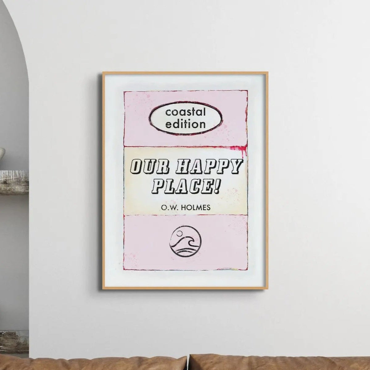 Our Happy Place Book Poster | Vintage Book Art Print - Framed Wall Art