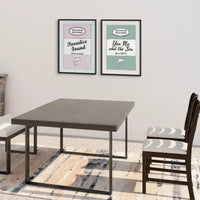 this framed print features a vintage book cover art poster of "Paradise Found" in pink.
