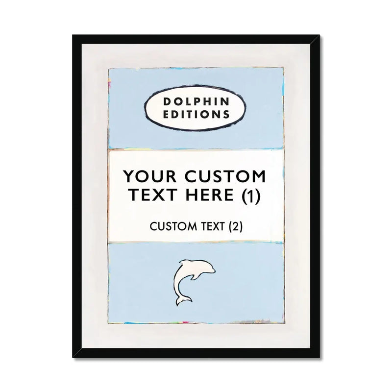 Personalised Book Cover Art Custom Book Print Sky Blue Beach