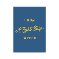 Ship Wreck Typography Art Print - Unframed Wall Art