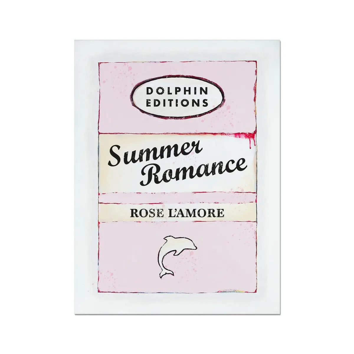 Summer Romance (Vintage Book Art) - Unframed Wall Art 18.00 Beach House Art